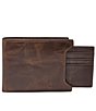Color:Dark Brown - Image 1 - Derrick Sliding 2-in-1 Wallet