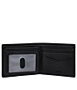 Color:Black - Image 3 - Everett Two Windows Bifold Leather Wallet