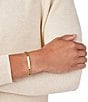 Color:Gold - Image 3 - Men's Gold Tone Plaque Link Bracelet