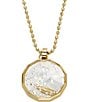 Color:Gold - Image 1 - Willy Wonka x Fossil Special Edition Short Crystal Pendant Necklace