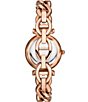 Color:Rose Gold - Image 3 - Women's Carlie Three-Hand Rose Gold-Tone Stainless Steel Bracelet Watch