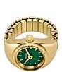 Color:Gold - Image 2 - Women's Two-Hand Gold-Tone Stainless Steel Ring Watch