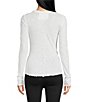 Color:Ivory - Image 2 - Be My Baby Knit Round Neck Long Sleeve Shirt