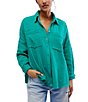 Color:Mountain View - Image 1 - Cardiff Button Front Long Sleeve Top