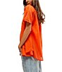 Color:Zesty - Image 3 - Float Away Button Front Short Sleeve Shirt