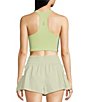 Color:Kiwi - Image 2 - FP Movement Free Throw Scoop Neck Cropped Bra Top