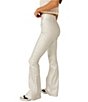 Color:Disco Ball Silver - Image 6 - Jayde Metallic Super High Rise Flared Leg Jeans