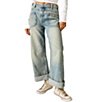 Color:La La Land - Image 1 - Palmer Mid Rise Relaxed Button Waist Cuffed Jeans