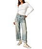 Color:La La Land - Image 3 - Palmer Mid Rise Relaxed Button Waist Cuffed Jeans