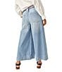 Color:Bright Eyes - Image 2 - Sheer Luck Denim Seam Detail Cropped Wide Leg Jeans