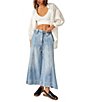 Color:Bright Eyes - Image 4 - Sheer Luck Denim Seam Detail Cropped Wide Leg Jeans