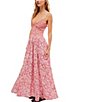 Color:Pink Combo - Image 3 - Sweet Nothings Floral V-Neck Sleeveless Maxi Dress