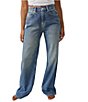 Color:Hazey Blue - Image 1 - Tinsley Baggy High Rise Jeans