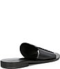 Color:Black - Image 2 - Verona Leather Flat Slide Sandals