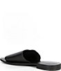 Color:Black - Image 3 - Verona Leather Flat Slide Sandals