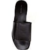 Color:Black - Image 5 - Verona Leather Flat Slide Sandals