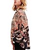 Color:Black Combo - Image 3 - Virgo Baby Printed Button Front Long Sleeves