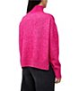 Color:Hot Magenta - Image 2 - Kessy Turtleneck Long Sleeve Sweater