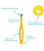 Color:Yellow - Image 3 - Triple-Angle Toothhugger Toothbrush