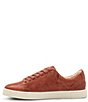 Color:Cognac - Image 4 - Ivy Leather Lace-Up Sneakers