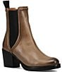 Color:Stone - Image 1 - Jean Chelsea Leather Booties