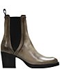 Color:Stone - Image 2 - Jean Chelsea Leather Booties