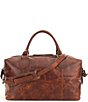 Color:Cognac - Image 2 - Logan Overnight Leather Weekender Duffle Bag