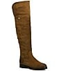 Color:Nutmeg - Image 1 - Melissa Water-Resistant Suede Over-The-Knee Riding Boots
