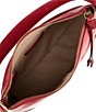 Color:Cupid - Image 3 - Melissa Zip Leather Crossbody Shoulder Bag