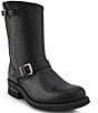 Color:Black - Image 1 - Men's Engineer Buckle 12R Leather Boots