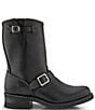 Color:Black - Image 2 - Men's Engineer Buckle 12R Leather Boots