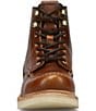 Color:Saddle - Image 5 - Men's Hudson Leather Wedge Work Boots
