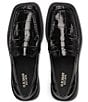 Color:Black - Image 4 - Bowery Crocodile Embossed Leather Loafers