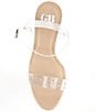 Color:Clear - Image 5 - 2-Koool Clear Lucite Heel Ankle Strap Embellished Dress Sandals