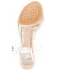 Color:Clear - Image 6 - 2-Koool Clear Lucite Heel Ankle Strap Embellished Dress Sandals