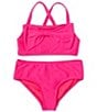 Color:Party Favor - Image 1 - Big Girls 7-16 Bow Detail Bralette Two-Piece Swimsuit