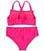 Color:Party Favor - Image 2 - Big Girls 7-16 Bow Detail Bralette Two-Piece Swimsuit