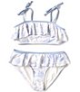 Color:Thistle - Image 1 - Big Girls 7-16 Flounce Bralette Two-Piece Swimsuit