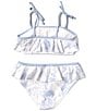 Color:Thistle - Image 2 - Big Girls 7-16 Flounce Bralette Two-Piece Swimsuit