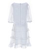 Color:White - Image 2 - Social Big Girls 7-16 Tiered Ruffle Dress