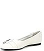 Color:White - Image 4 - Double-Time Leather Pointed Toe Flats