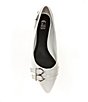 Color:White - Image 5 - Double-Time Leather Pointed Toe Flats