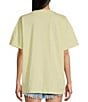 Color:Lemon - Image 2 - Embroidered Bisous Oversized T-Shirt