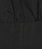 Color:Black - Image 3 - Empire Waist Puff Sleeve Dress