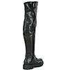 Color:Black - Image 2 - Game-Changer Wide Calf Over-the-Knee Lug Sole Boots