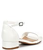Color:White - Image 2 - Girls' Patent Block Heel Dress Sandals (Youth)