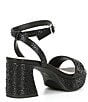Color:Black - Image 2 - Girls' Ellie-Girl Rhinestone Platform Dress Sandals (Youth)