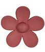 Color:Burgundy - Image 1 - Girls Flower Claw Clip