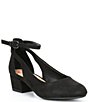 Color:Black - Image 1 - Girls' Lulaa Cut Out Dress Heels (Youth)