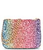 Color:Multi - Image 2 - Girls Rainbow Glitter Crossbody Handbag